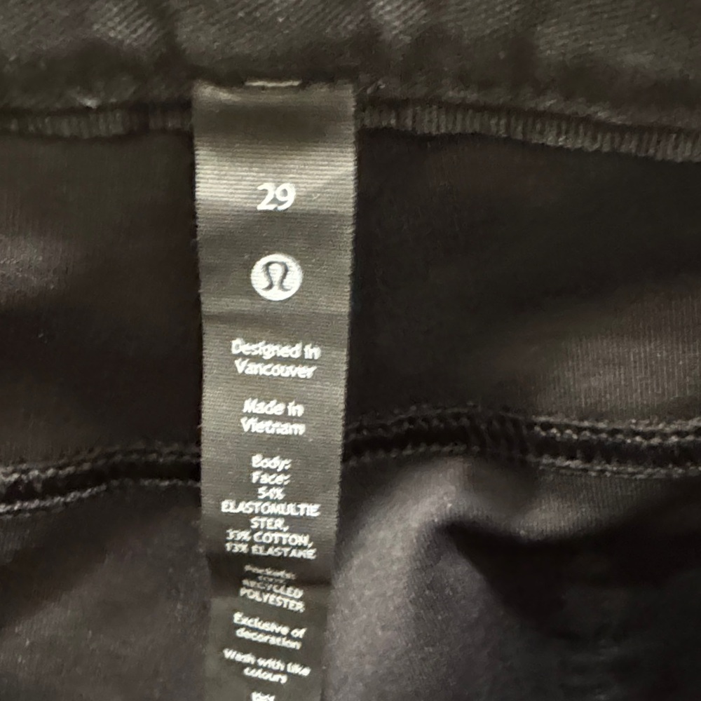 lululemon Men's Black ABC Pant Slim Jeans EUC 29x32 - Picture 3 of 11